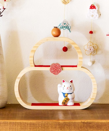 鏡餅ディスプレイラック／彩るお正月