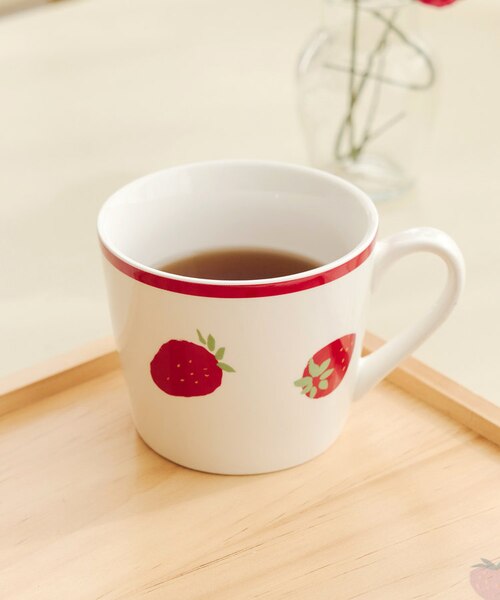 いちごマグカップ：330ml／strawberry｜サリュの通販｜&mall（アンド