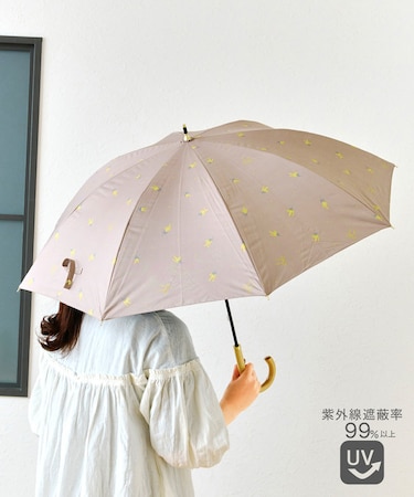 晴雨兼用日傘長ミモザ