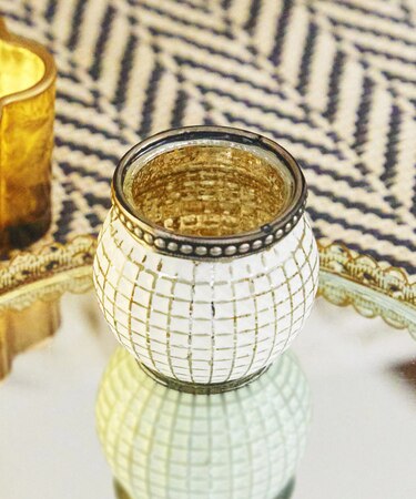 アンティークガラスラウンド／フレンチモロッコ