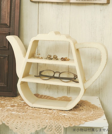 《WEB限定商品》アンティークティーポットラック／不思議の国のアリスインテリア