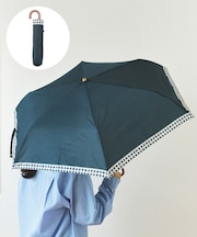 雨晴兼用雨傘折チェックライン