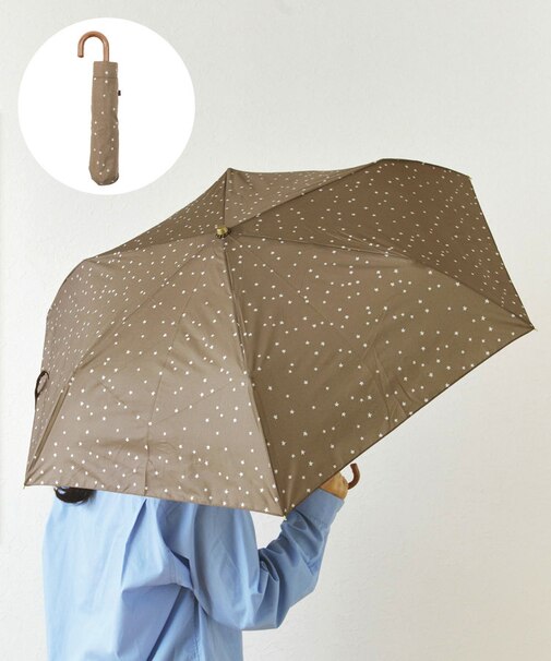雨晴兼用雨傘折ドットスター