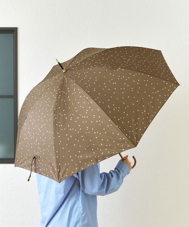 雨晴兼用雨傘長ドットスター