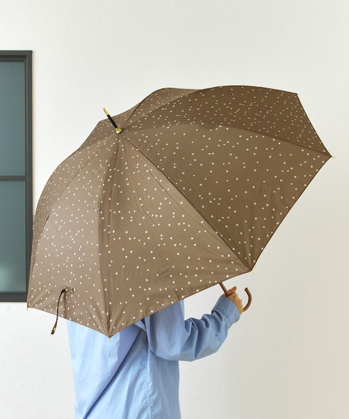 雨晴兼用雨傘長ドットスター