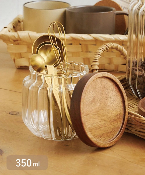 ストライプガラスキャニスター：350ml｜サリュの通販｜&mall（アンド