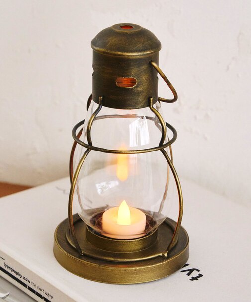アンティークLEDランタン