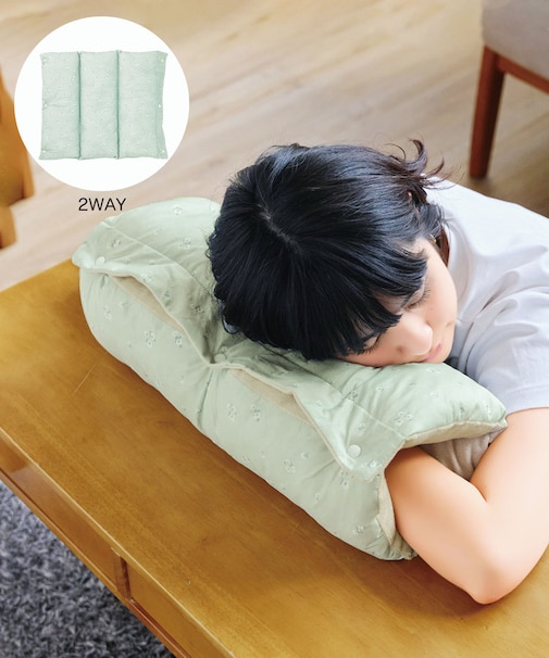 ひんやりお昼寝ミニクッション