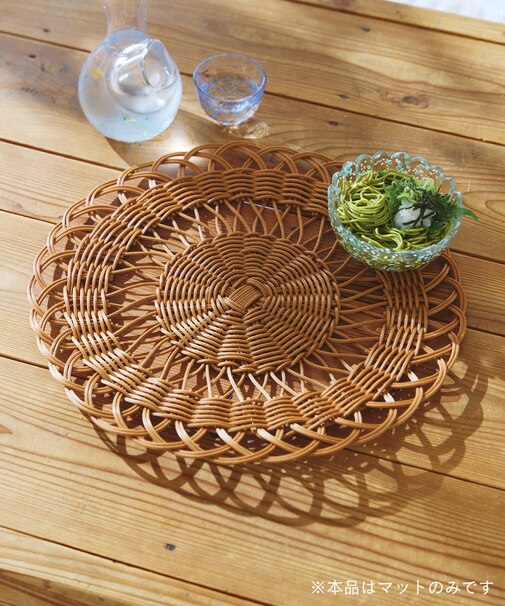 PEラタンフラワーマット／涼を楽しむ夏御膳