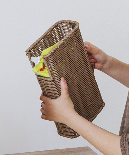 洗えるPPラタン詰め替えストックボックス／Natural Laundry