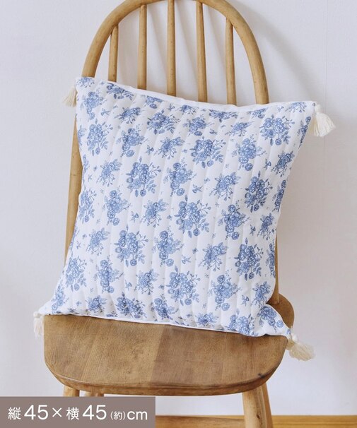 アンティークパターンクッションカバー：45×45cm