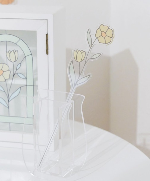 アクリルフラワーピック／Flower Art Glass