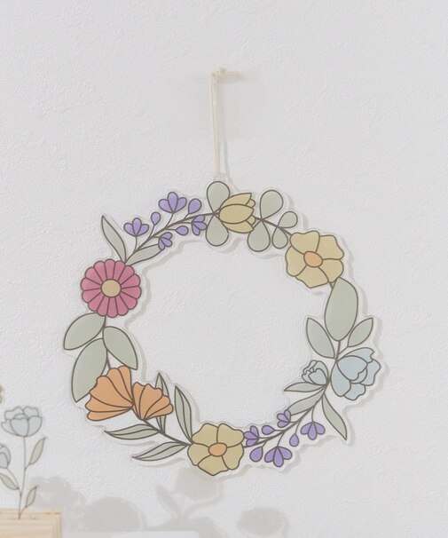 アクリルフラワーリース／Flower Art Glass