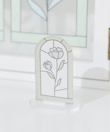アクリルスタンドクリップ／Flower Art Glass