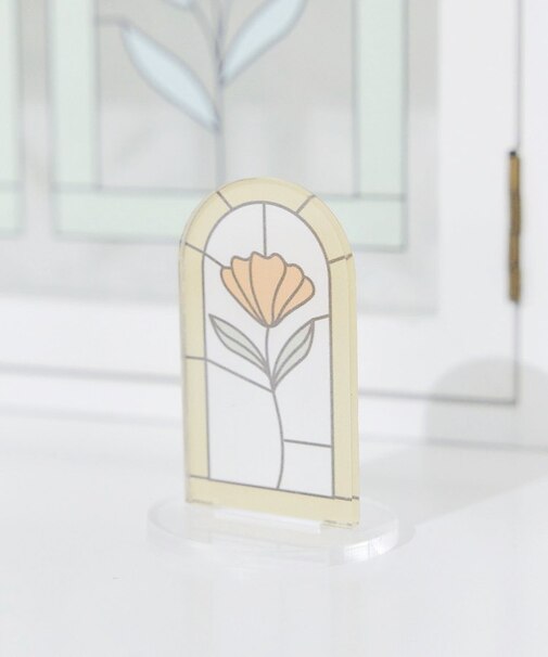 アクリルスタンドクリップ／Flower Art Glass