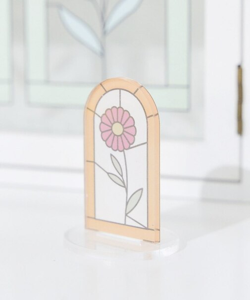 アクリルスタンドクリップ／Flower Art Glass