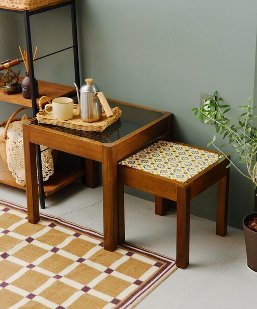 レトロネストテーブル／エモカン