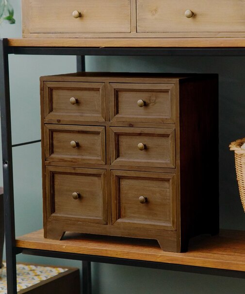 6引き出しキャビネット／エモカン