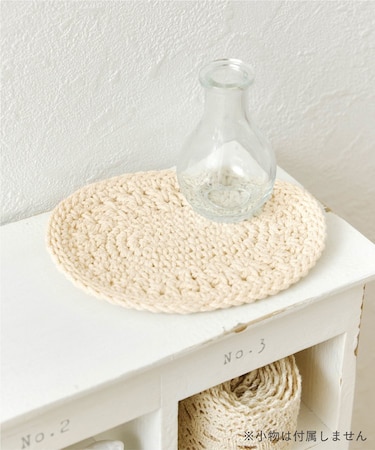 クロッシェオーバルマット：12×14cm／choupinet