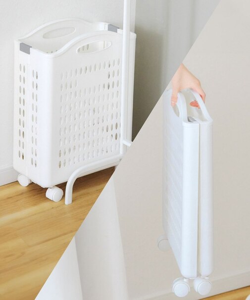 折りたたみランドリースリムバスケット