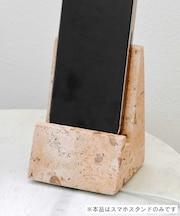 マーブルストーンコードホール付きスマホスタンド／marble