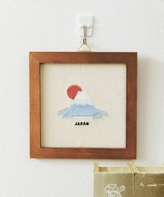 富士山刺繍パネル