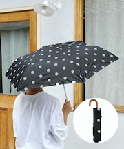 雨晴兼用雨傘折ポルカドット