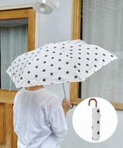 雨晴兼用雨傘折ポルカドット