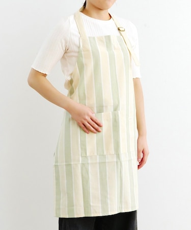 ダブルストライプエプロン