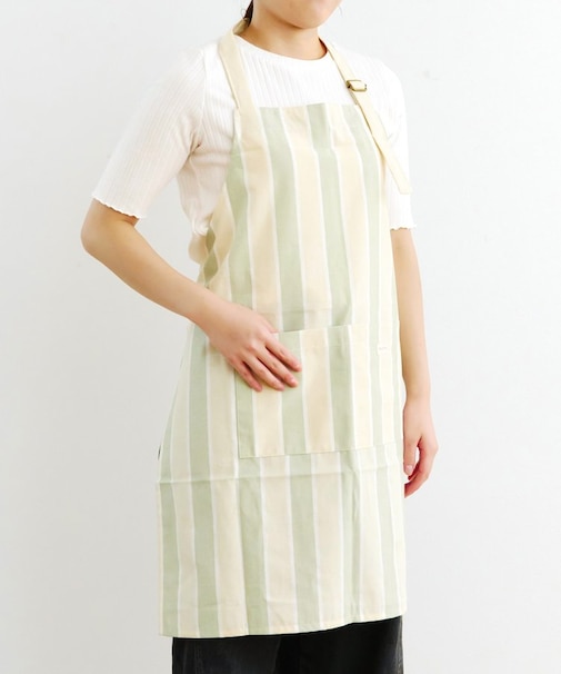 ダブルストライプエプロン