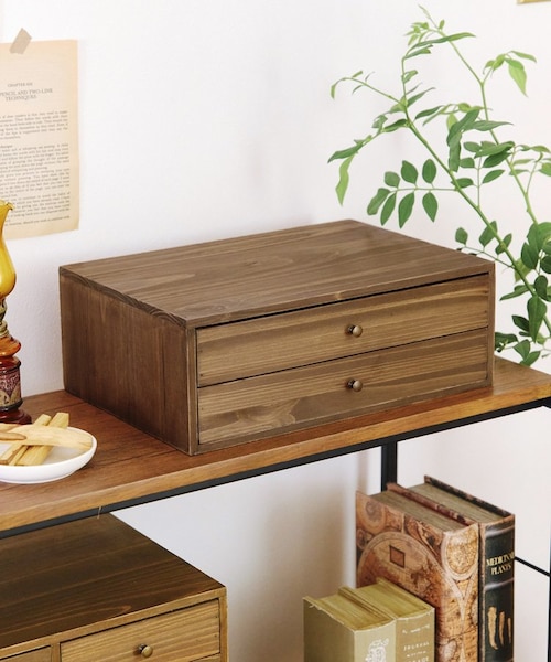 アルブル2段ドロワーボックス｜サリュの通販｜&mall（アンドモール