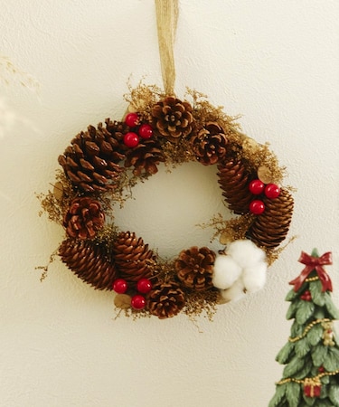 赤い実のミニリース／クリスマス