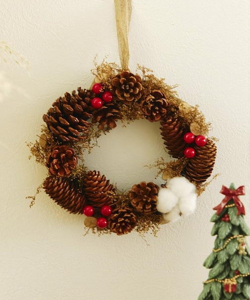 赤い実のミニリース／クリスマス
