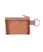 カラビナ付きメッシュポーチ