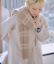 チェックマフラー