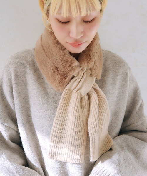 ツモリチサト♡ファーティペット ツモリチサト☆フェイクファーマフラーバンビ柄ティペット 2025年最新