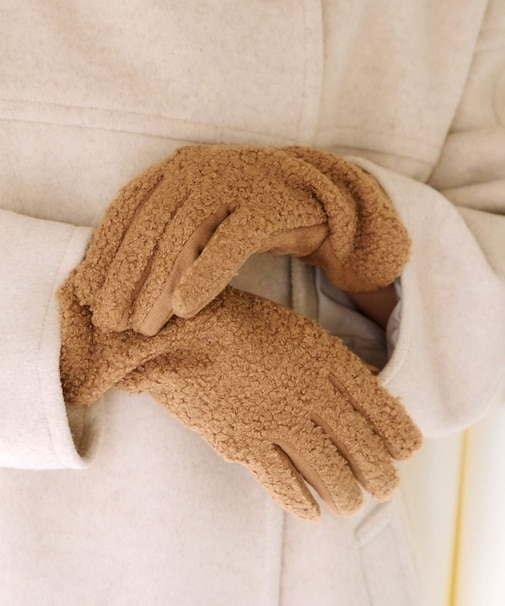 スマホ対応プードルボアグローブ