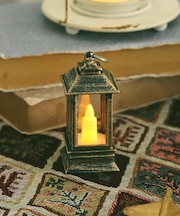 アンティークミニLEDライトオブジェスクエア／クリスマスフリーマーケット