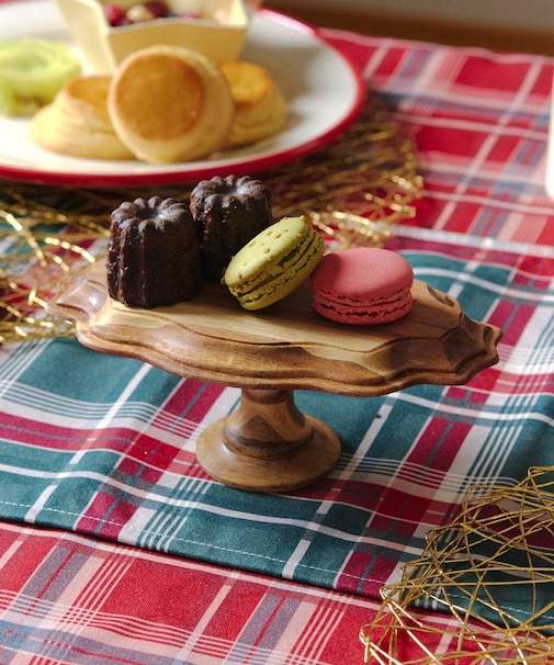 スカラップオーバルケーキスタンド／クリスマスアフタヌーンティー