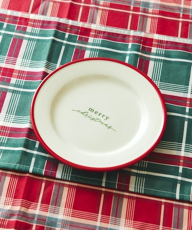 クリスマスラインプレート：21cm／クリスマスアフタヌーンティー