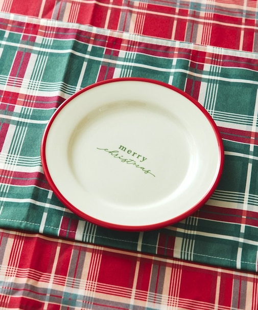 クリスマスラインプレート：21cm／クリスマスアフタヌーンティー