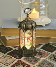 スノーマンランタンLEDライトオブジェ／クリスマスフリーマーケット