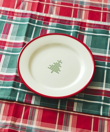 クリスマスラインプレート：21cm／クリスマスアフタヌーンティー