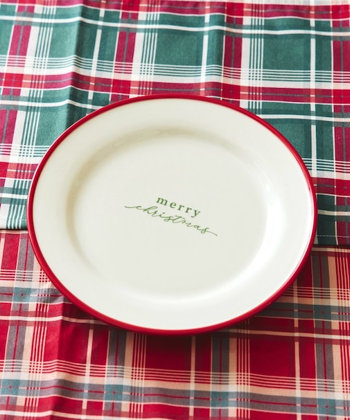 クリスマスラインプレート：26cm／クリスマスアフタヌーンティー