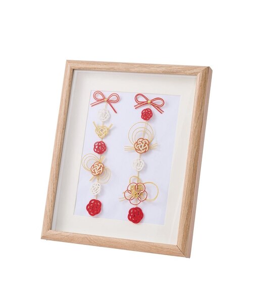 水引梅吊るし飾りパネル／正月のお飾り