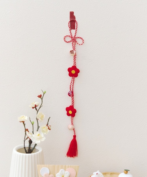 ちりめんの吊るし飾り／正月のお飾り