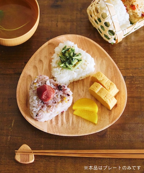 《WEB限定再入荷》ウッドおにぎりプレート