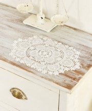 レースドイリーオーバル：36cm／choupinet