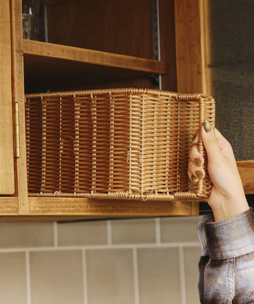 PEラタンハンドルストッカー浅