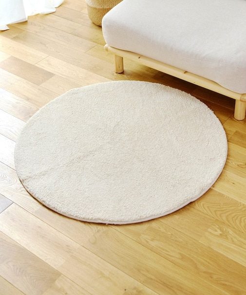 fluffyラウンドマット：90cm